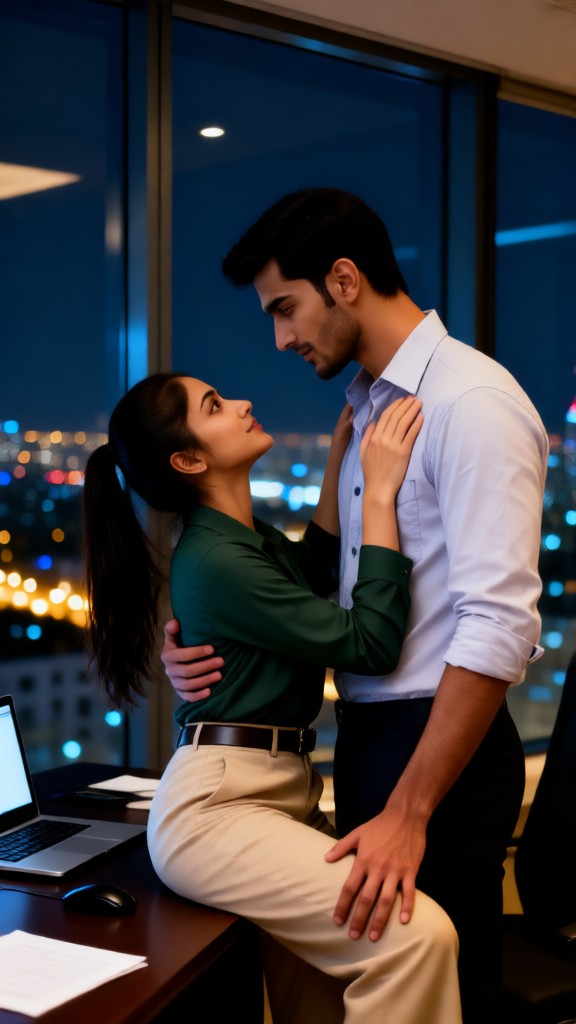Video-Sexy Office Couple Kiss image