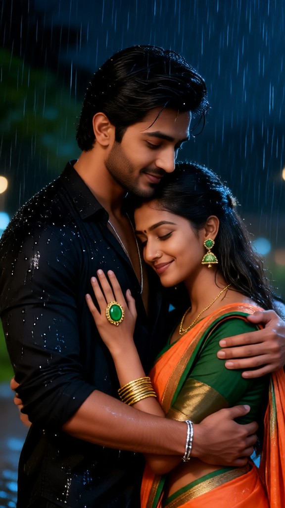 Princess Hugging in the Rain image