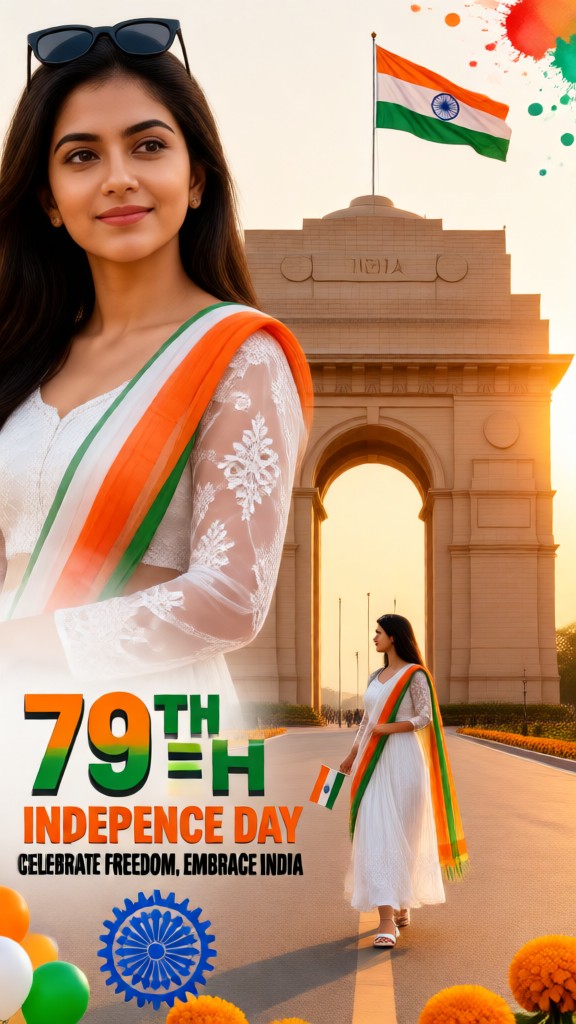 The female-led version of the *Independence Day* poster image