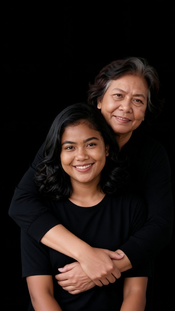 Photo of mother and daughter image