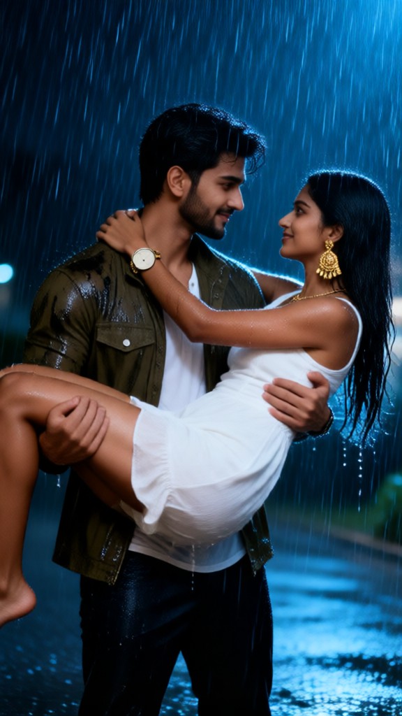 Princess Hugging in the Rain image