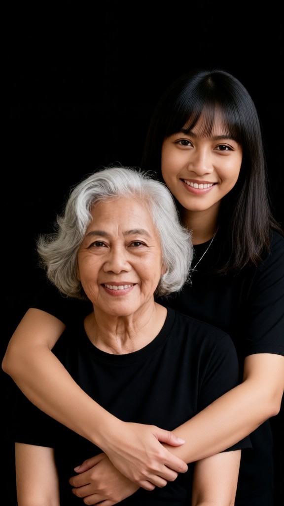 Photo of mother and daughter image