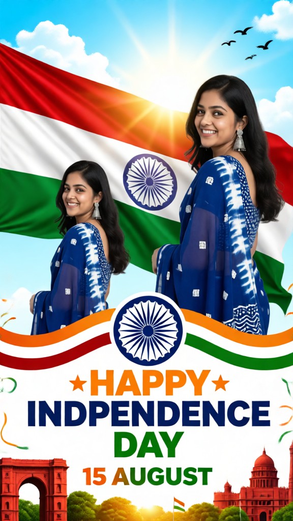 Happy Indian Independence Day!-girl 02 image