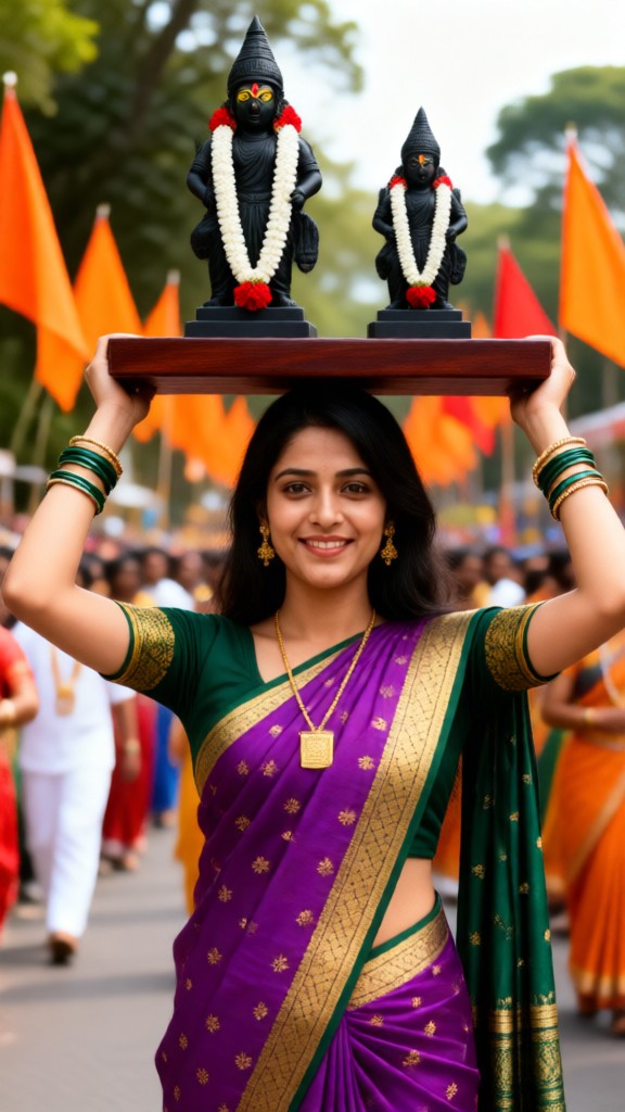 Indian Women During Religious Holiday image