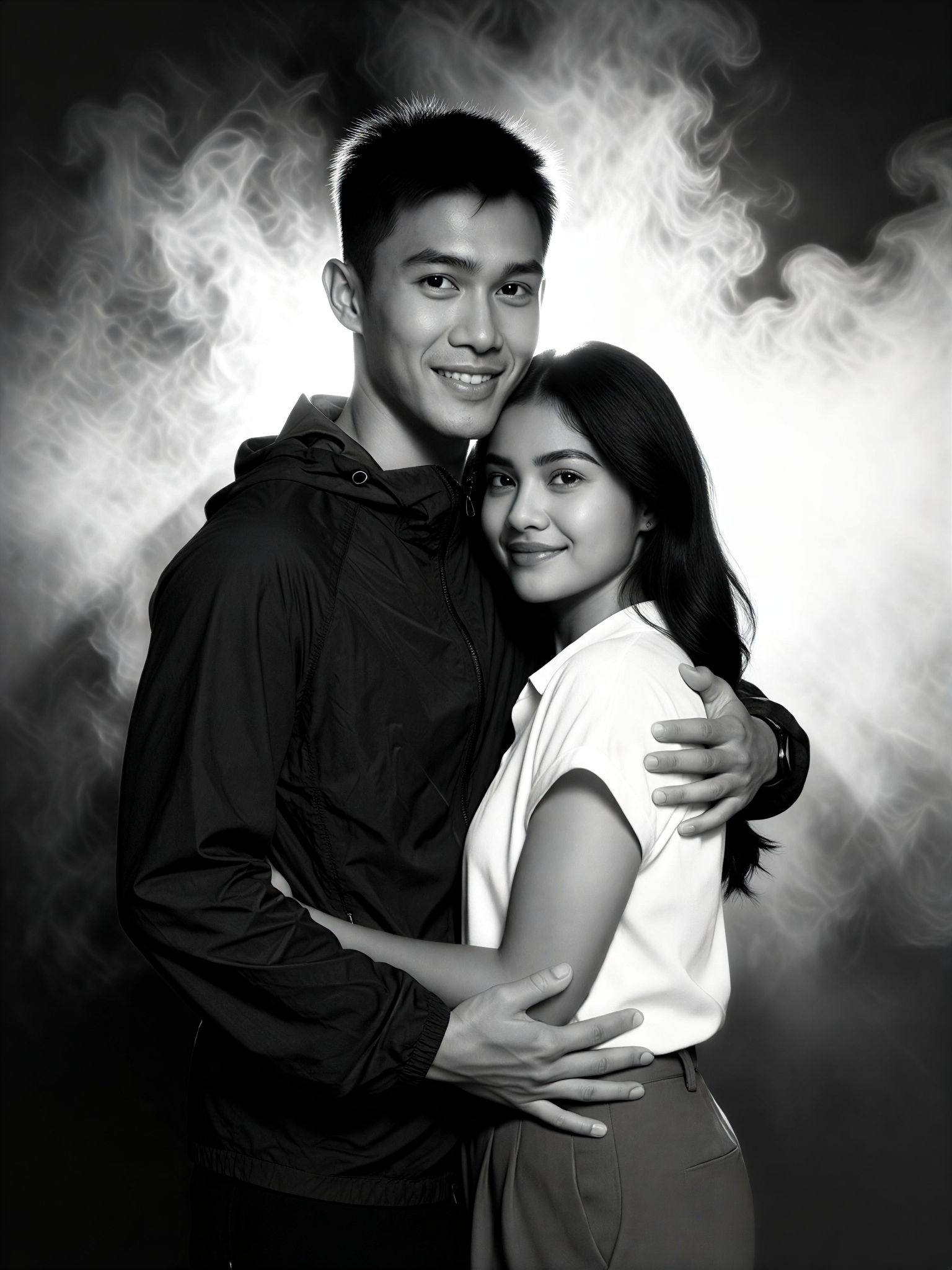 Couple black and white photo-4 image