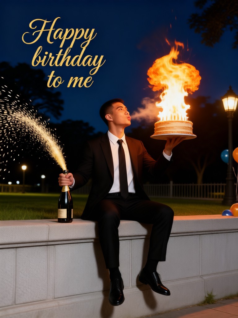 Birthday Flame Toast image