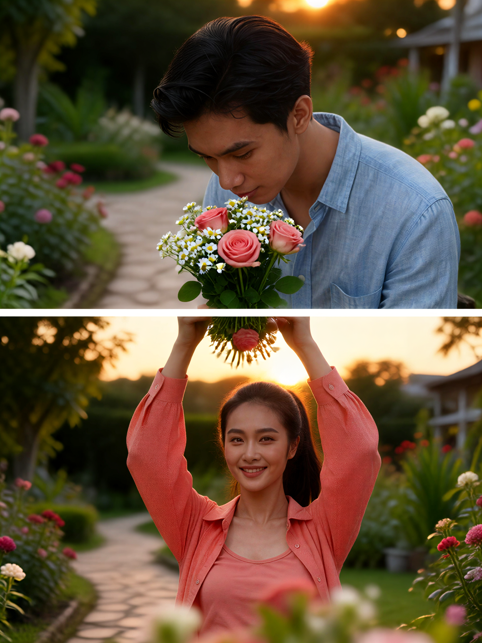 Couples split-screen interaction-7 image