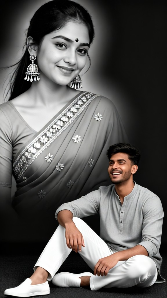Pretty Woman and the Man in Gray image