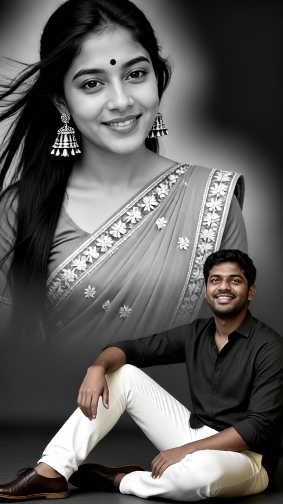 Pretty Woman and the Man in Black image