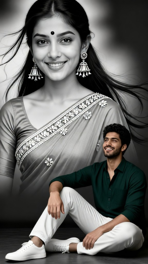 Pretty Woman and the Man in Green image
