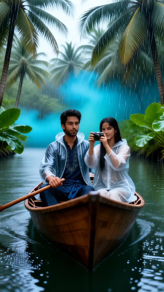Clear Raincoat Boat Date image