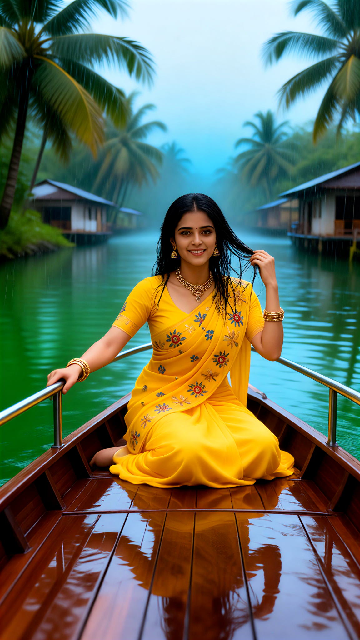 Kerala Houseboat Solo Rain image