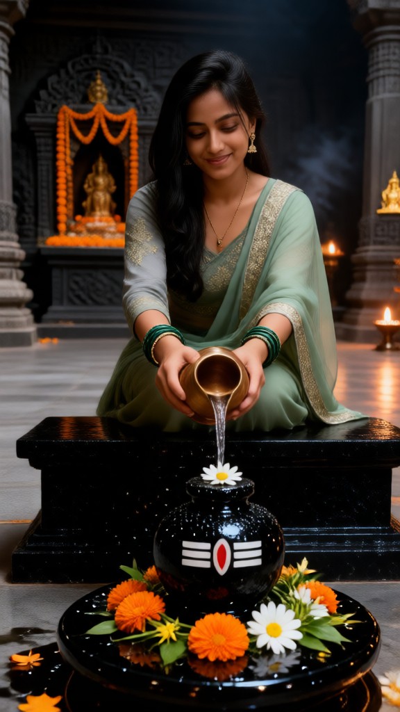 A girl is praying-04 image