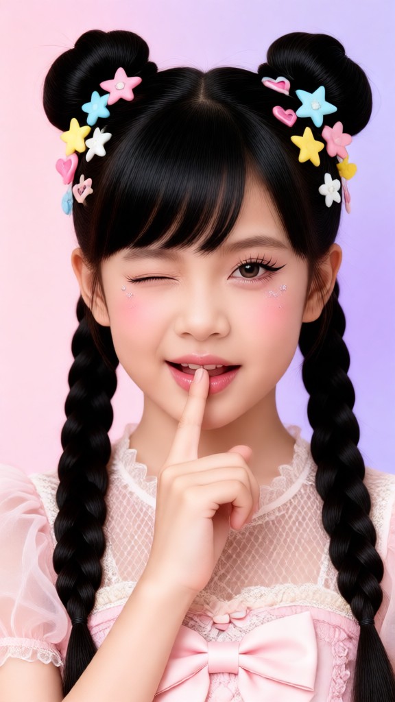 Cute Pink Baby Girl-T image