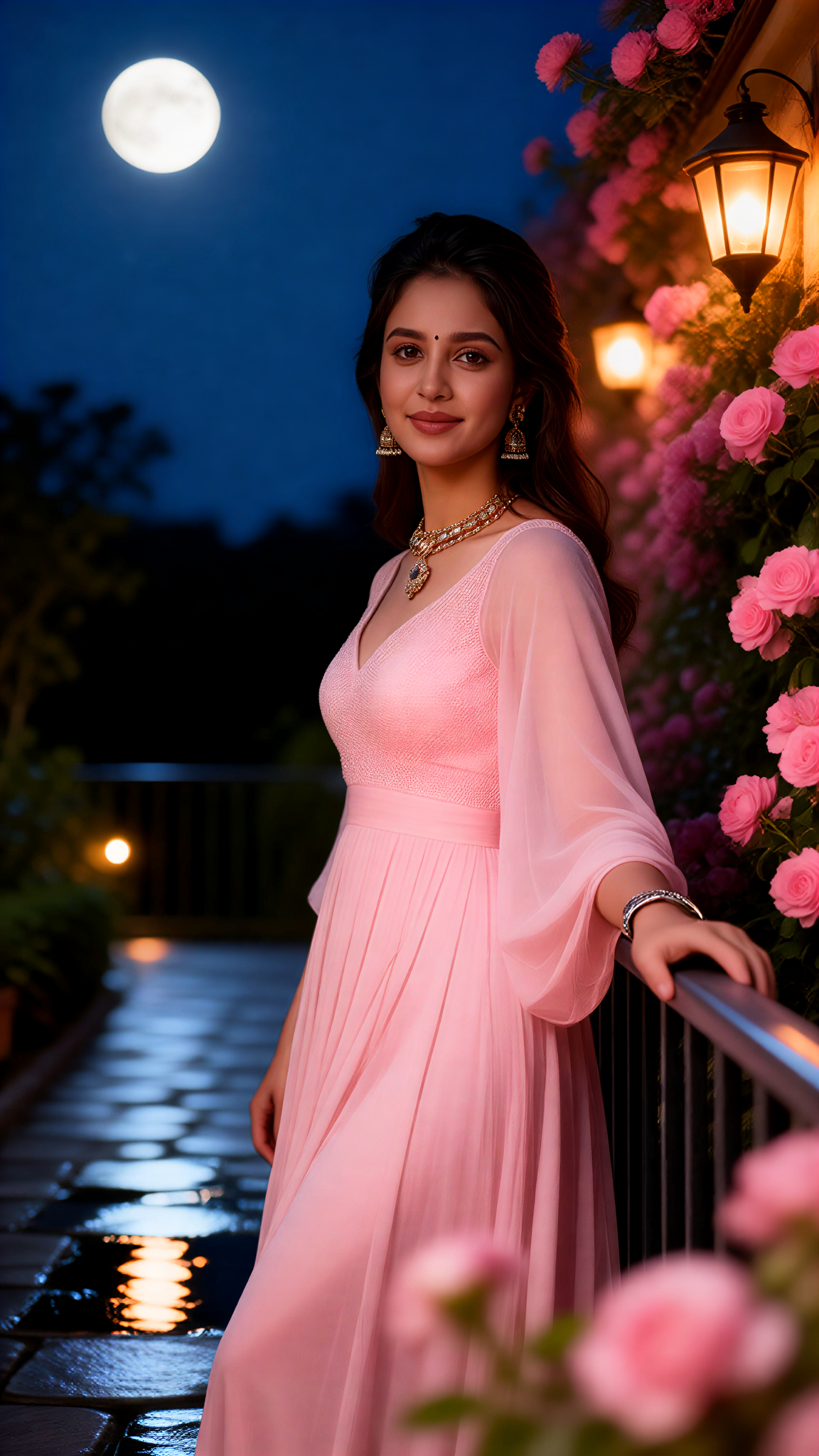 Moonlit Blossom Lady image