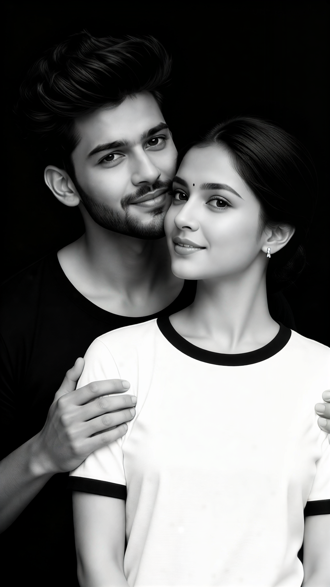 black and white photos -couple-5 image