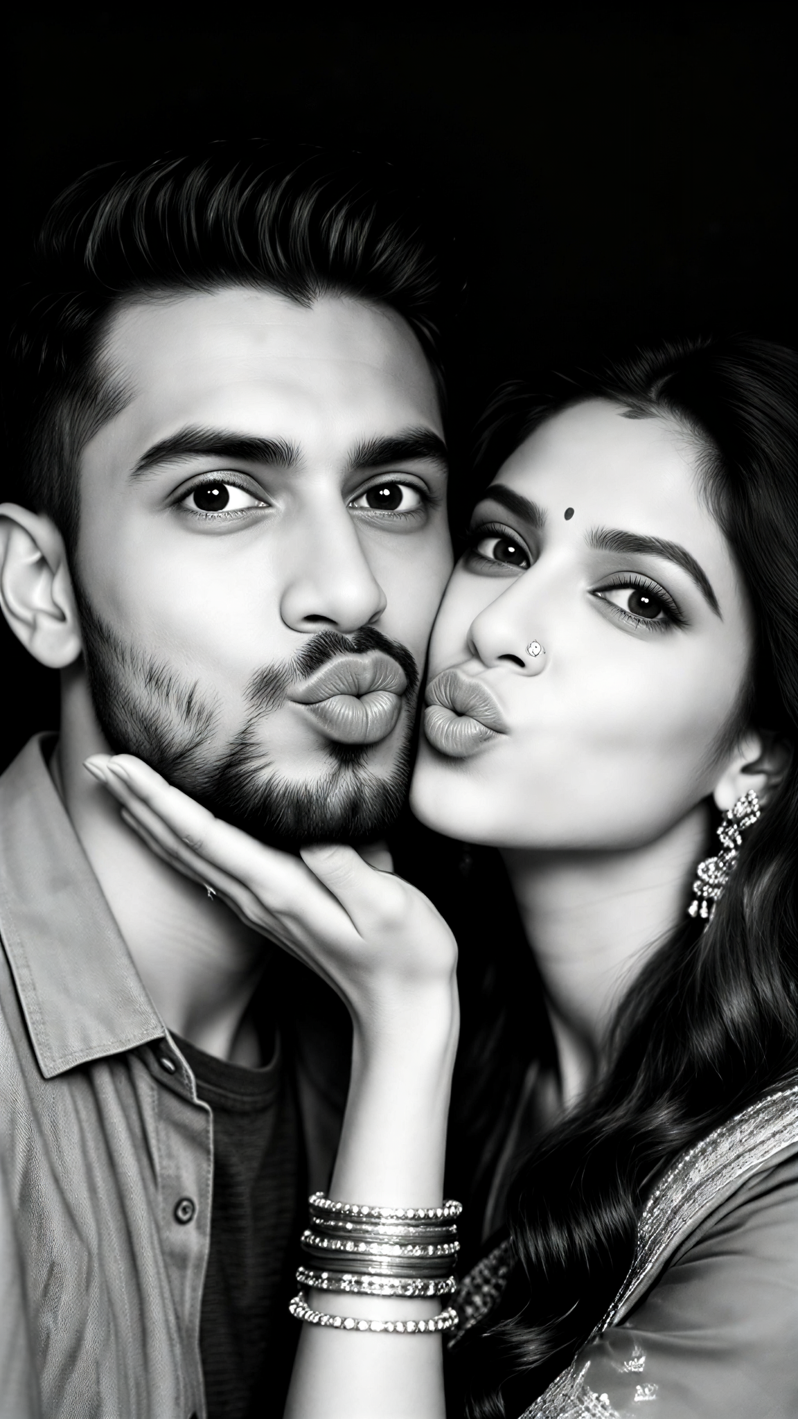 black and white photos -couple-12 image
