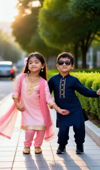 Boy And Girl Road Dance image