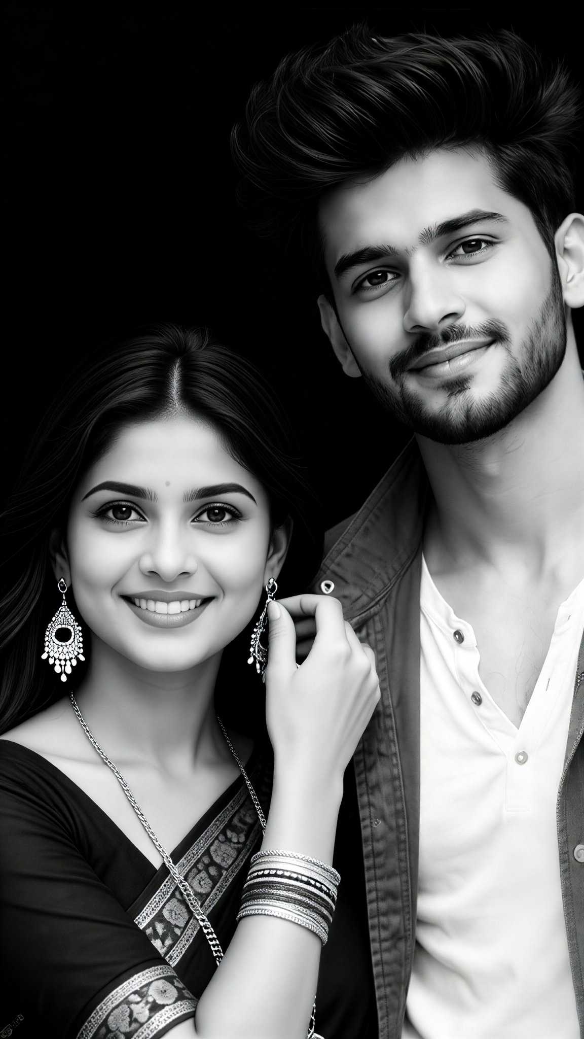 black and white photos -couple-17 image