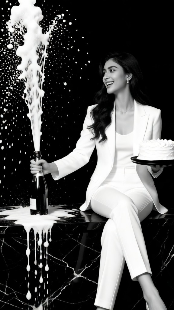 A Birthday Celebration with Champagne and Suits image