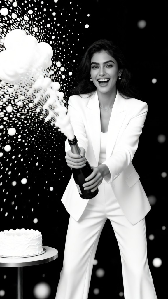 A Birthday Celebration with Champagne and Suits image