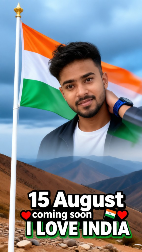 India's Independence Day! Handsome Man image