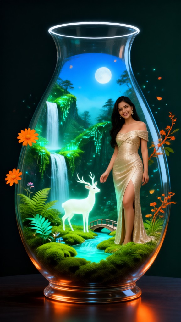 The Beautiful Girl Inside the Magic Bottle image