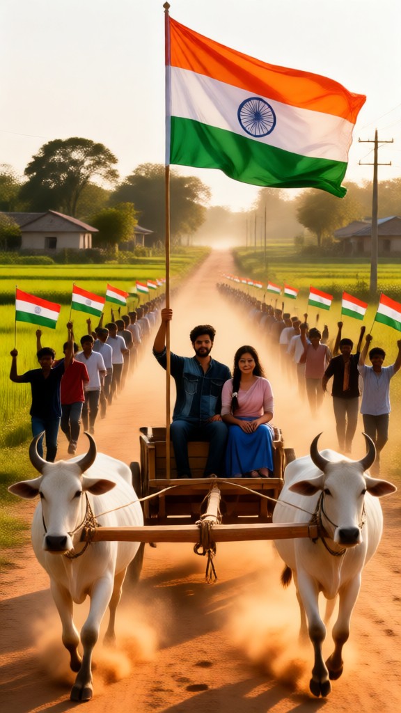 waving the national flag image