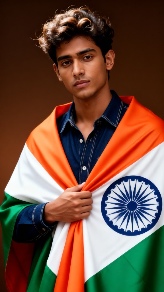 Draped in the national flag on Independence Day image