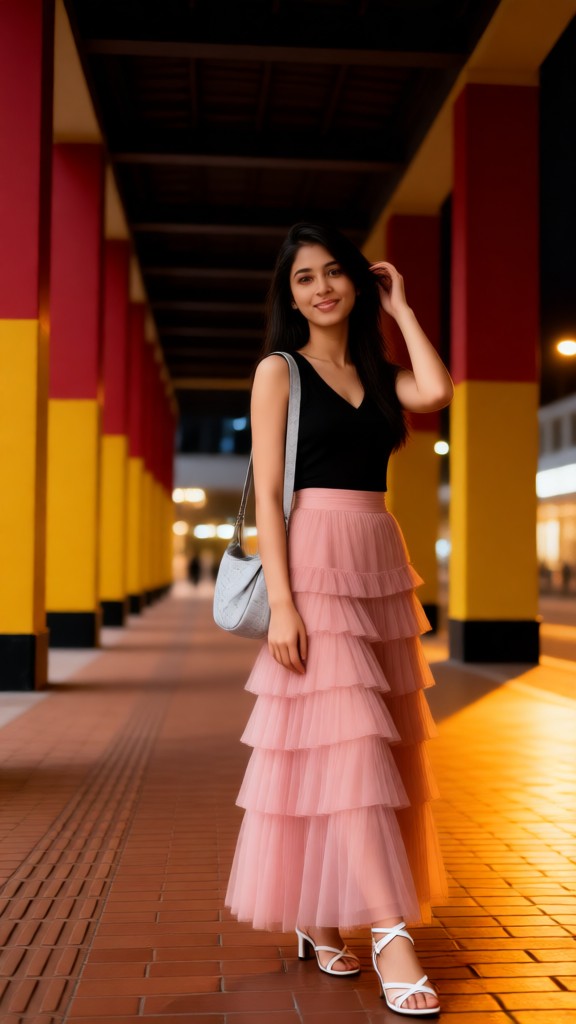 Pretty Girl in the Pink Dress image