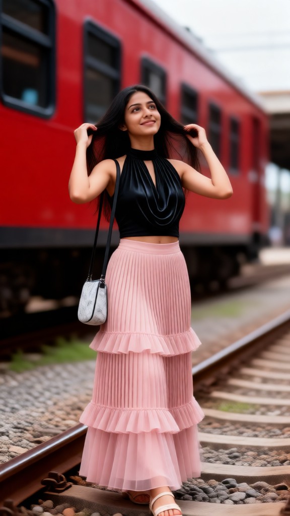 Pretty Girl in the Pink Dress-03 image