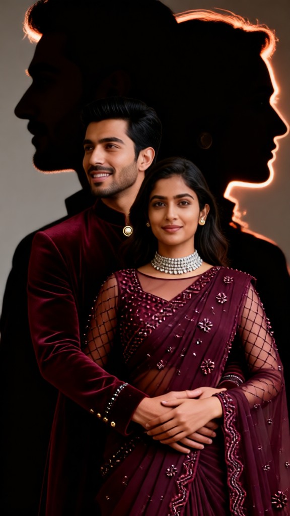 Double-tone couple poster image