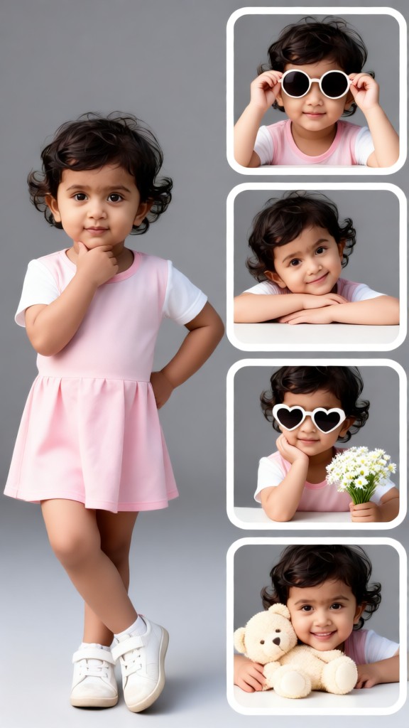 Baby's Four-Panel Photo Wall image