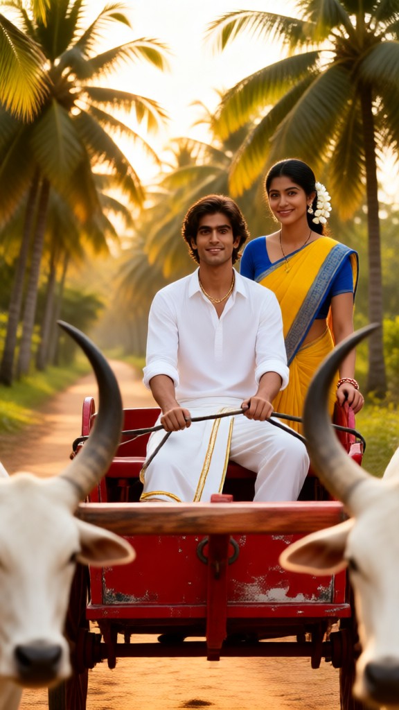 Couple's Ox Cart image