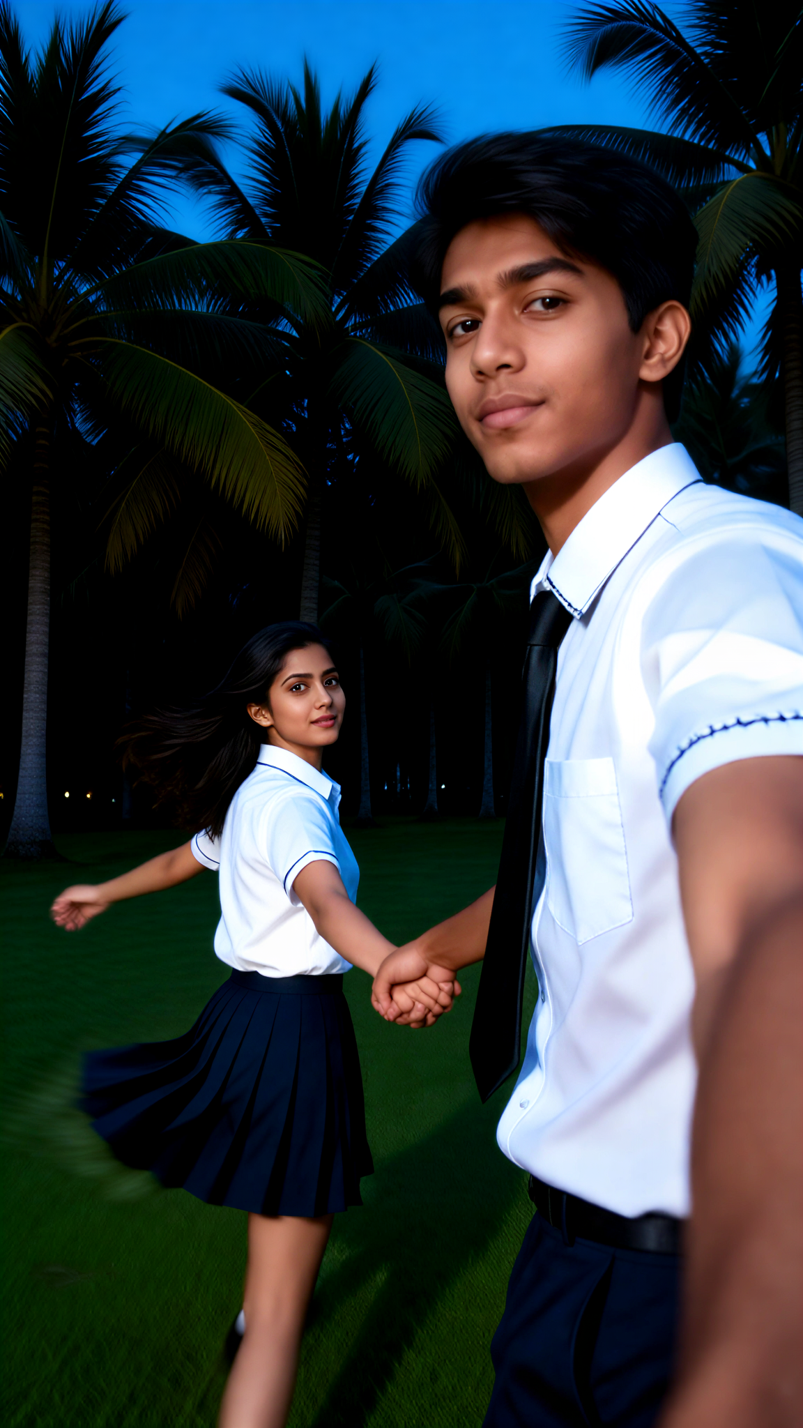 School Uniform Couple Photoshoot image