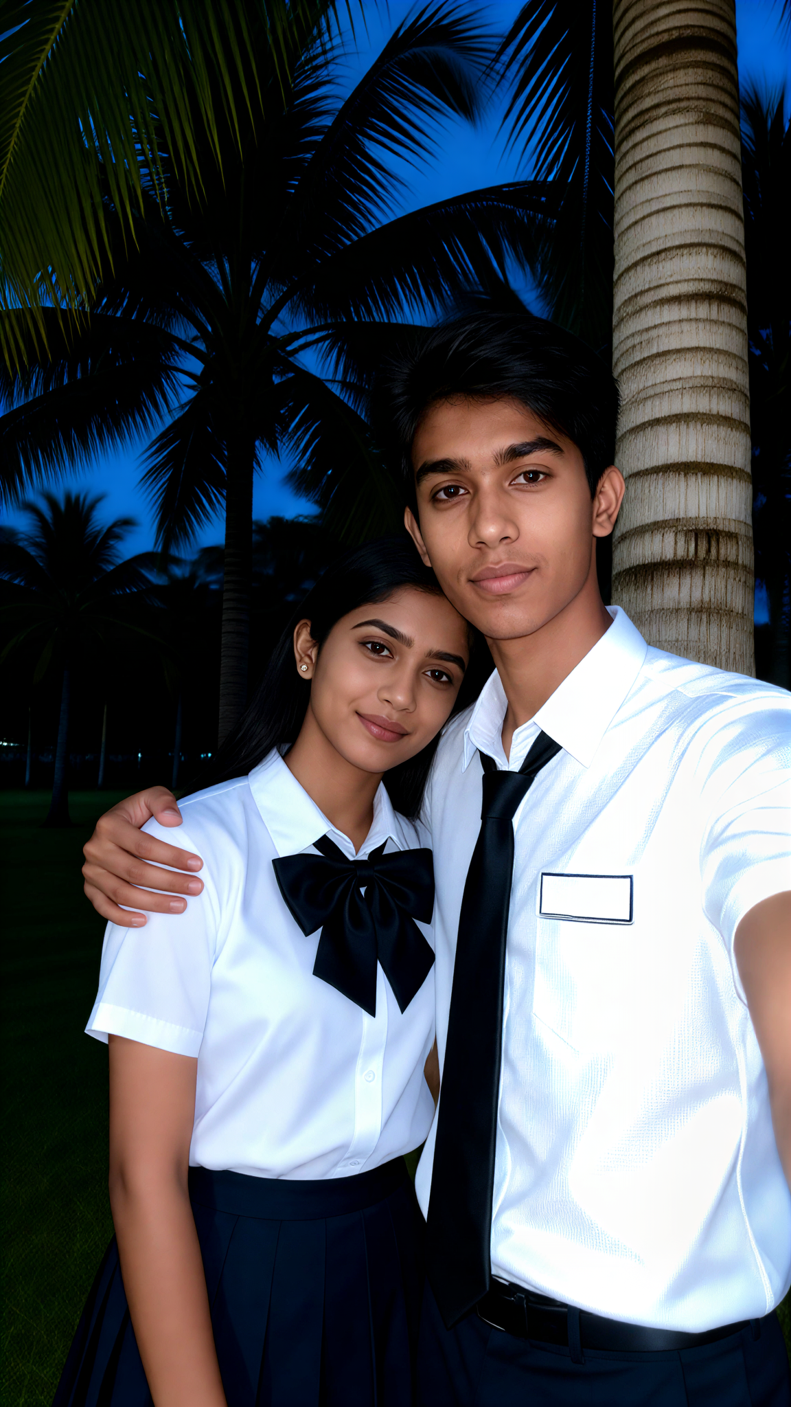School Uniform Couple Photoshoot image