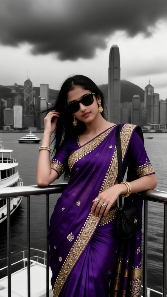 Cityscape photo highlighting specific color tones image