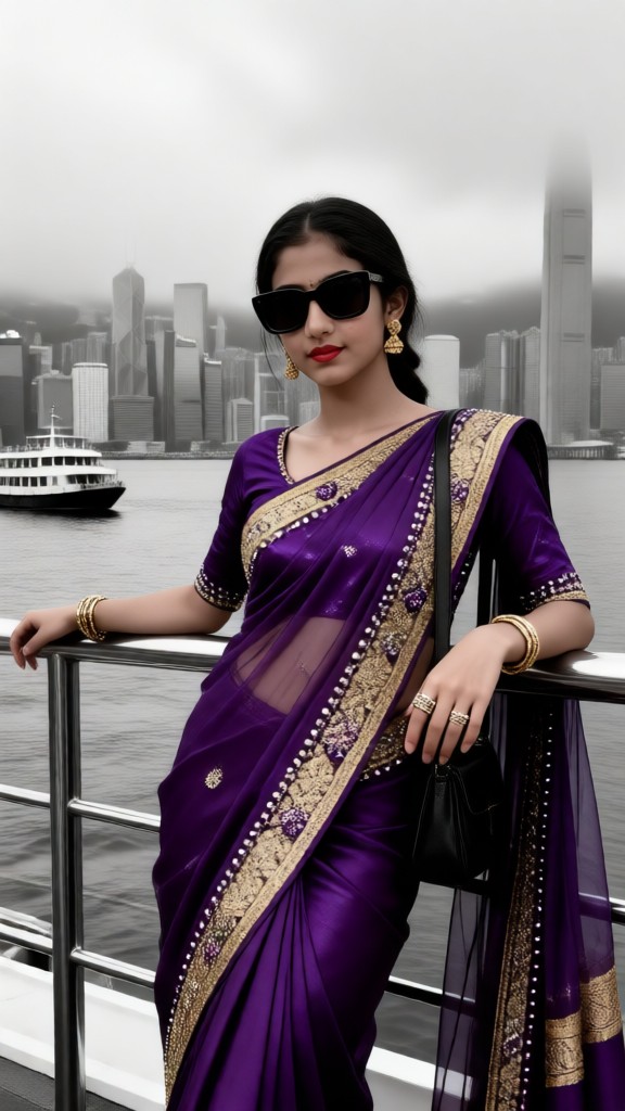Cityscape photo highlighting specific color tones image