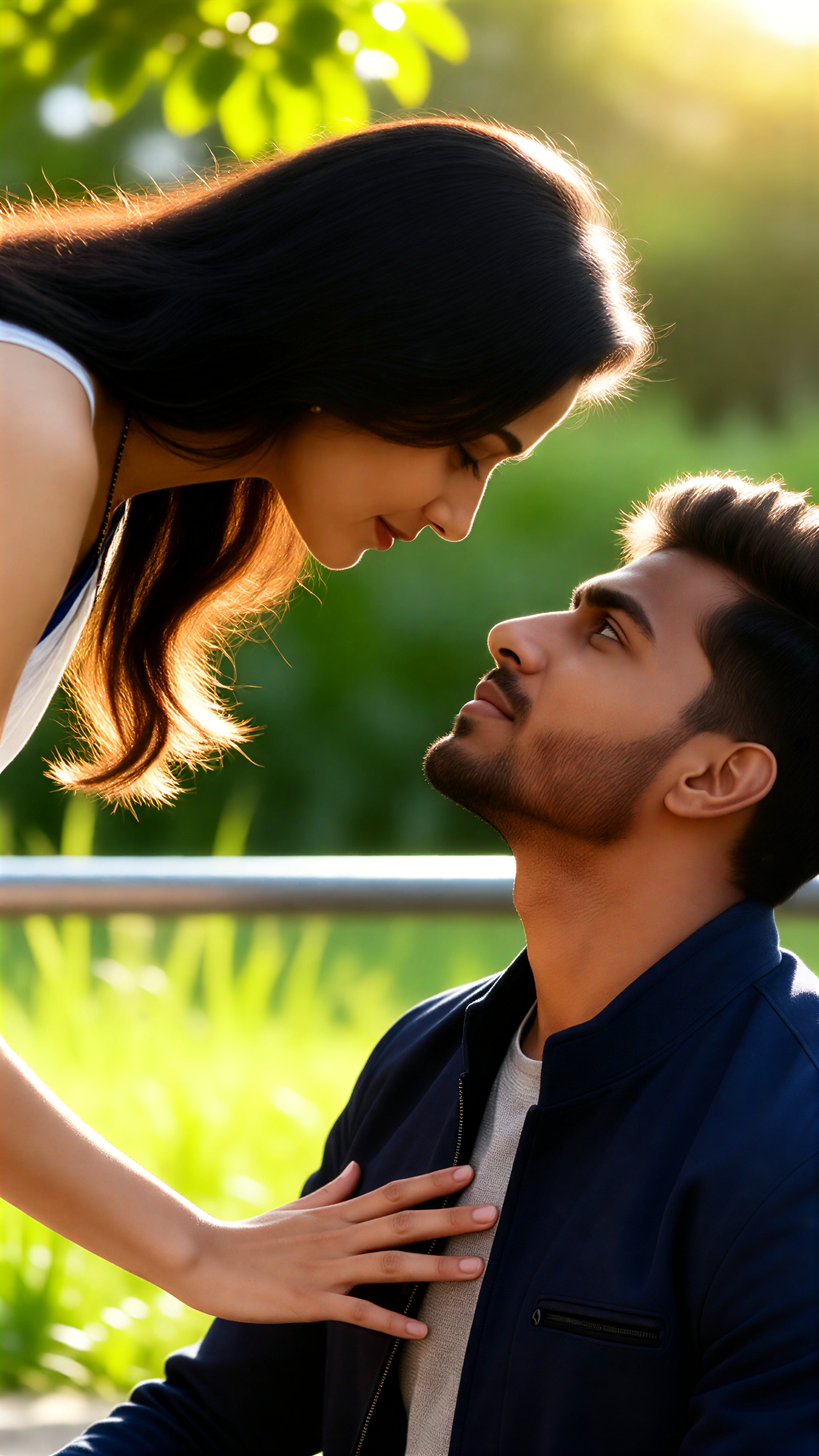 Eyebrow eye contact image