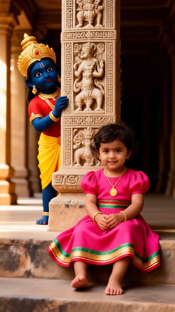 The Little Girl in the Pink Dress and the Little Immortal image