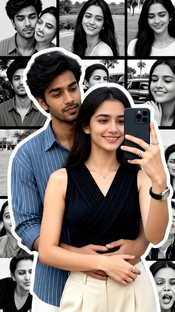 Creative and Sweet Couple Selfie-02 image