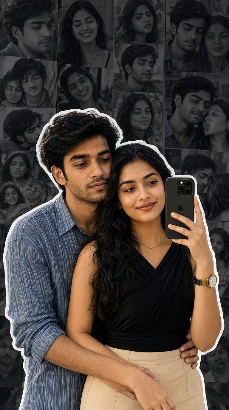 Creative and Sweet Couple Selfie-02 image
