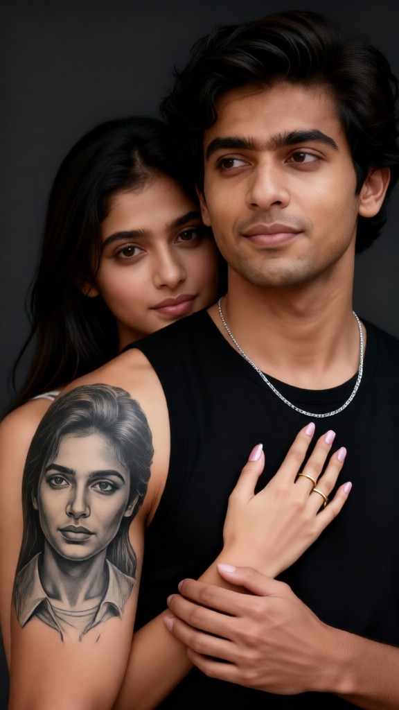 Back-to-Back Tattoos for Couples image