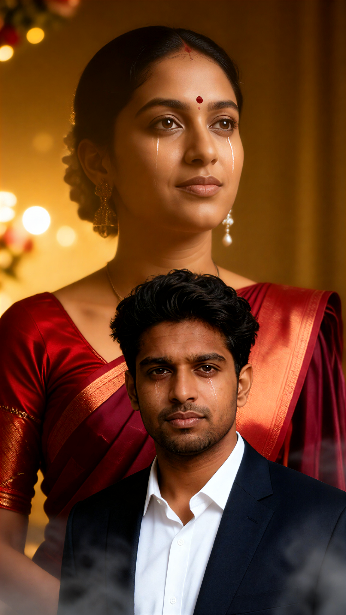 Red Saree Pre-Wedding Farewell image