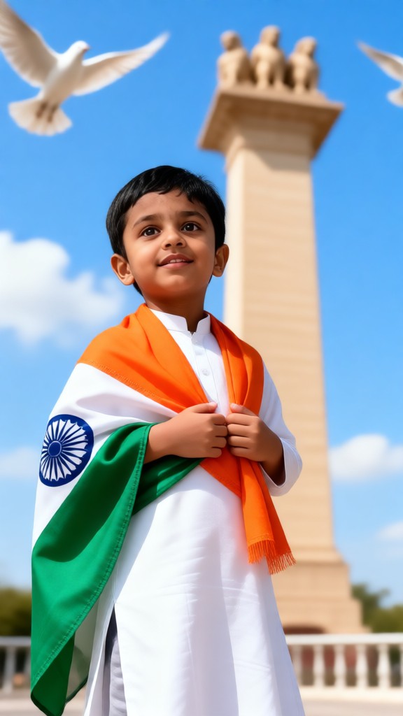 Little Boy on India's Independence Day-03 image