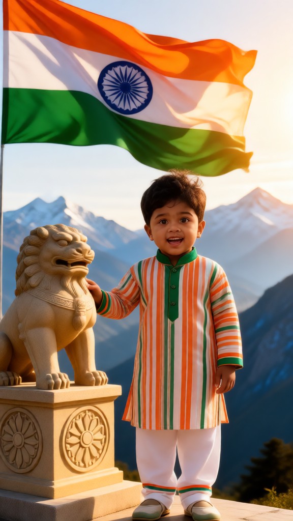 Little Boy on India's Independence Day-04 image
