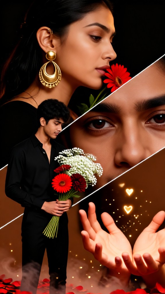 Couples’ Three-Panel Collage image