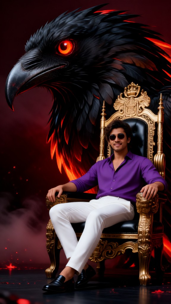 Handsome Man and the Eagle image