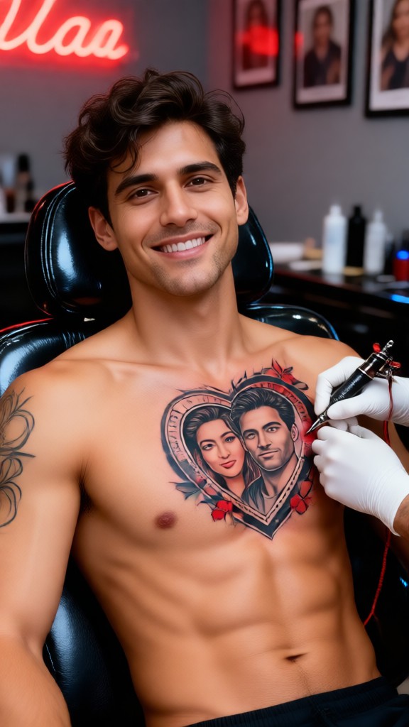 Chest tattoo image