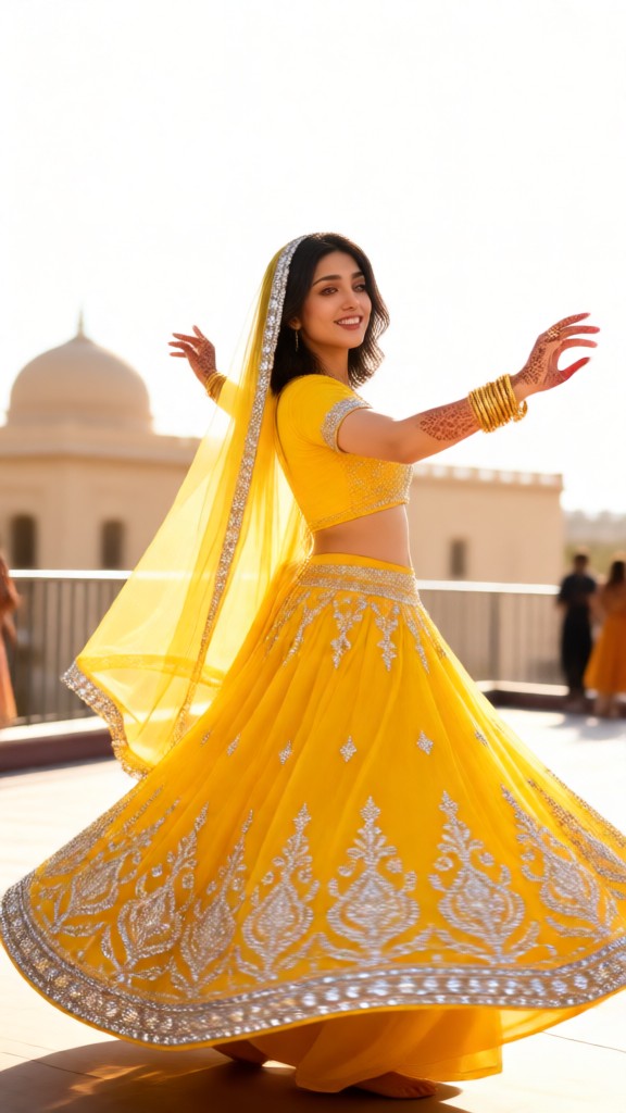 Dance! Yellow Sari Girl image